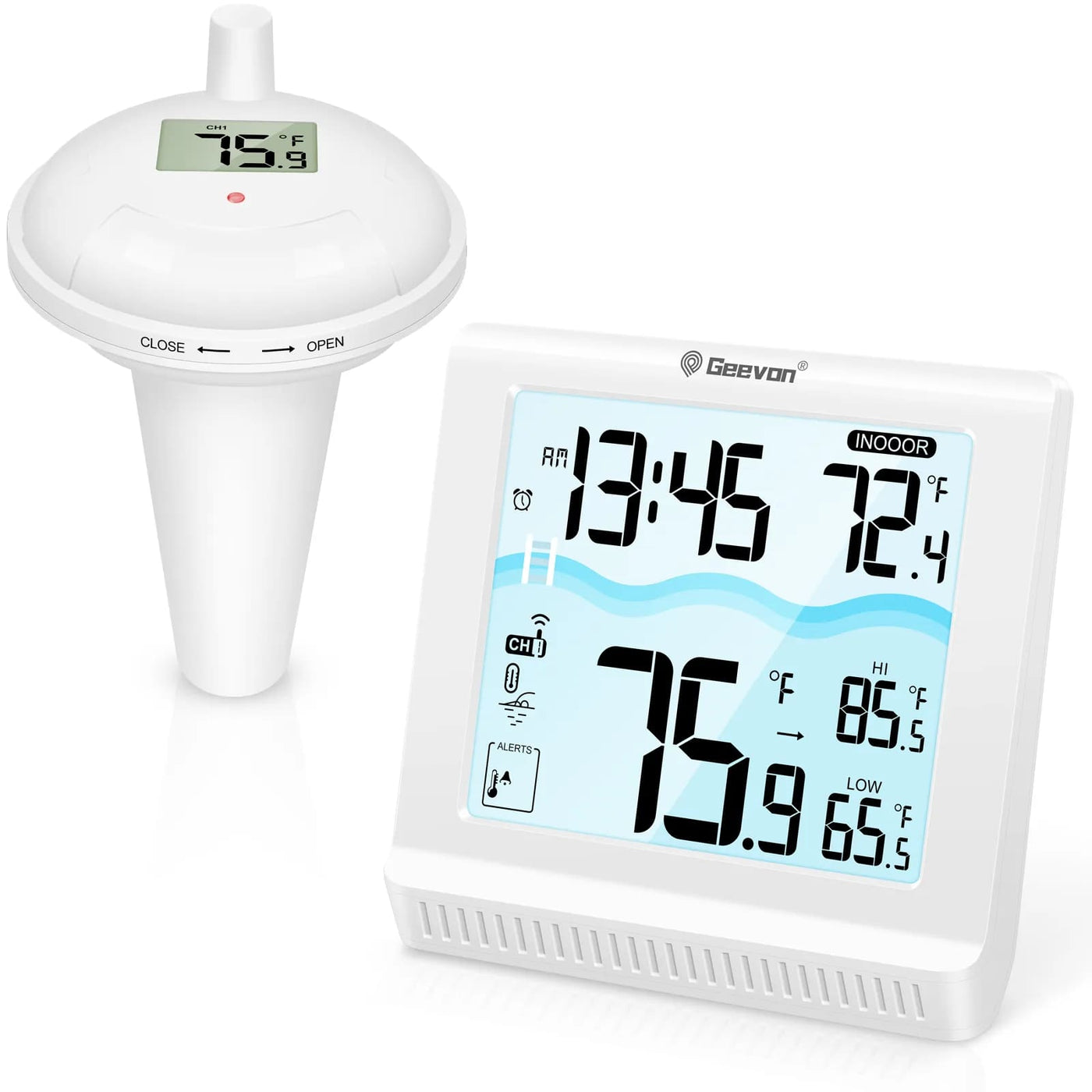 Thermomètre de piscine flottante numérique écran LCD capteur de température