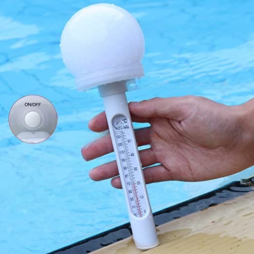 Dechoga Thermomètre Piscine Flottant sans Fil Radio Connecté, Thermomètre  de Température d'eau avec Récepteur Numérique Exterieur Interieur pour