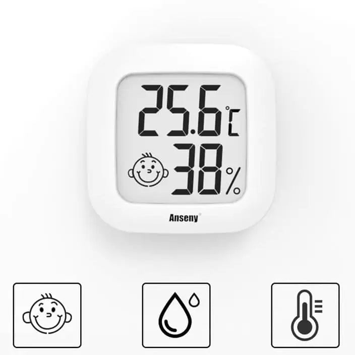 Thermomètre chambre bébé personnalisé / thermomètre chambre enfant  personnalisé / cadre thermomètre / hauteur 30cm. thème MOUSTACHAT -   France